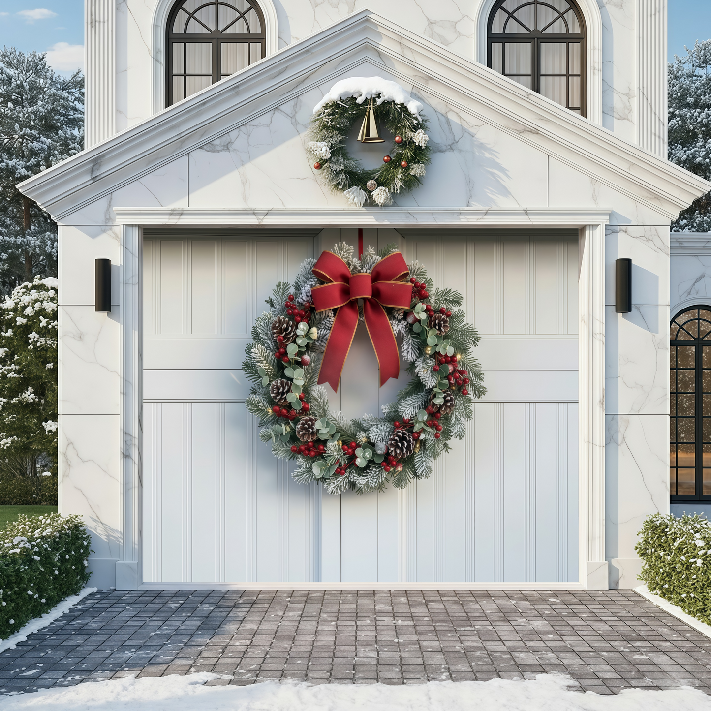 Christmas Wreath | Christmas Garage Door Cover