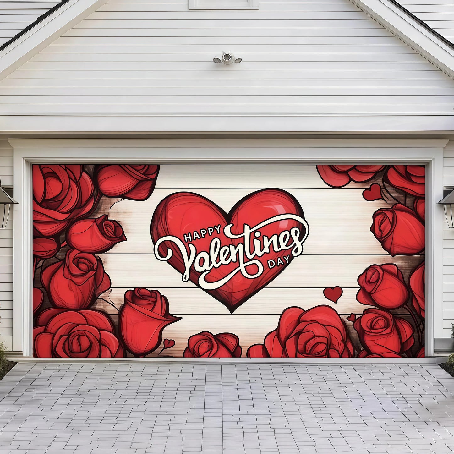 Valentine's Day (Roses) | Festive Garage Door Cover