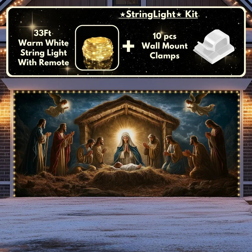 Nativity Scene | Christmas Garage Door Cover