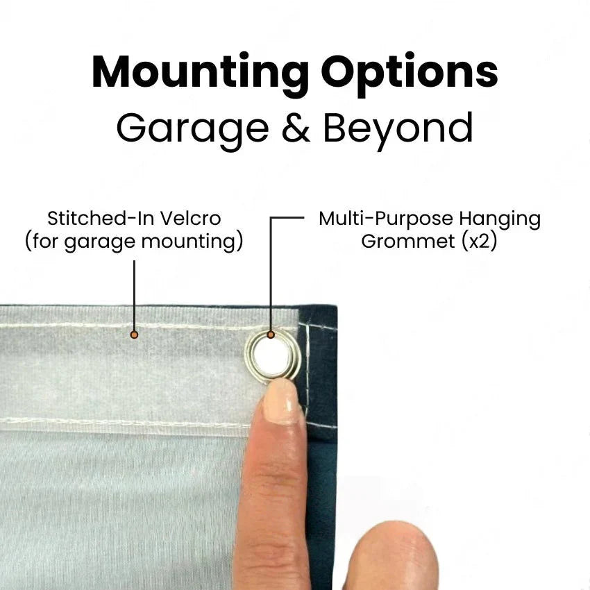 Snow Mountain Sprint | Christmas Garage Door Cover